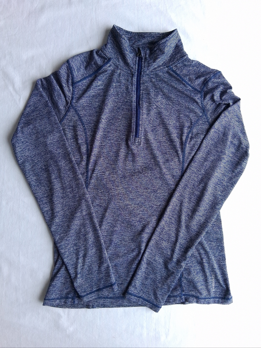 Head Shirt 1/4 Zip Pullover Athletic Long Sleeve Navy Blue Size M
